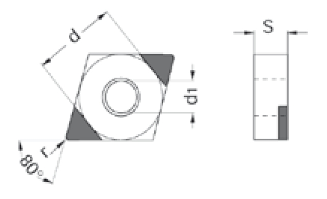 Mapal - CNGA120408T51N-0AL-FU430 - Rhombic inserts - ToolsUnited