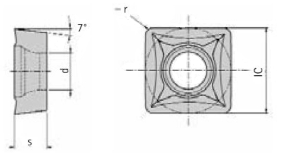 Mapal - SCMT09T308N-74-DNBF - Square inserts - ToolsUnited
