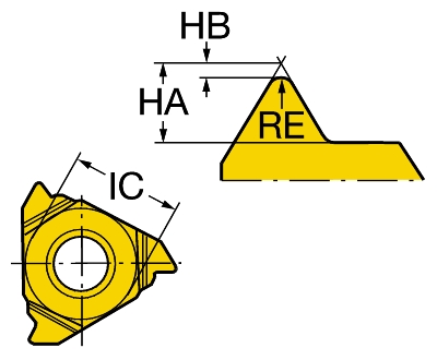 Sandvik-Coromant - 266RG-16VW01A002M 1125 - Profile form 8 