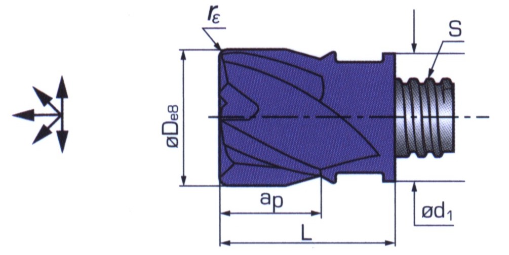 タンガロイ エンドミル (2個) VEE160L12.0R40-04S10 AH725 (VEE160L12.0R4004S10AH725) 《ソリッドエンドミル》 タンガロイ エンドミル (2個) VEE160L12.0R40-04S10 AH725 (VEE160L12